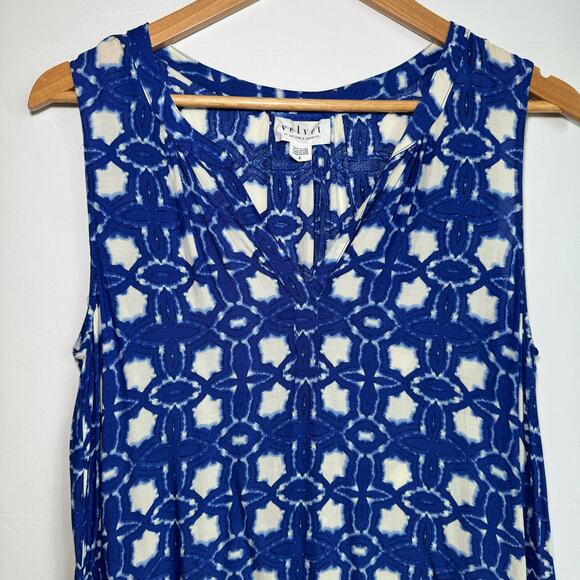Velvet by Graham and Spencer Shift Dress Resortwear Lightweight Small Blue - Picture 6 of 14